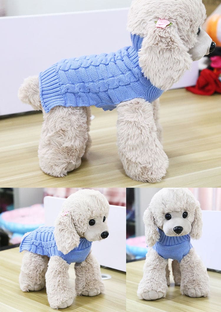 Groovepets Twisted Rope Pet Sweater Dog Clothes Pet Products