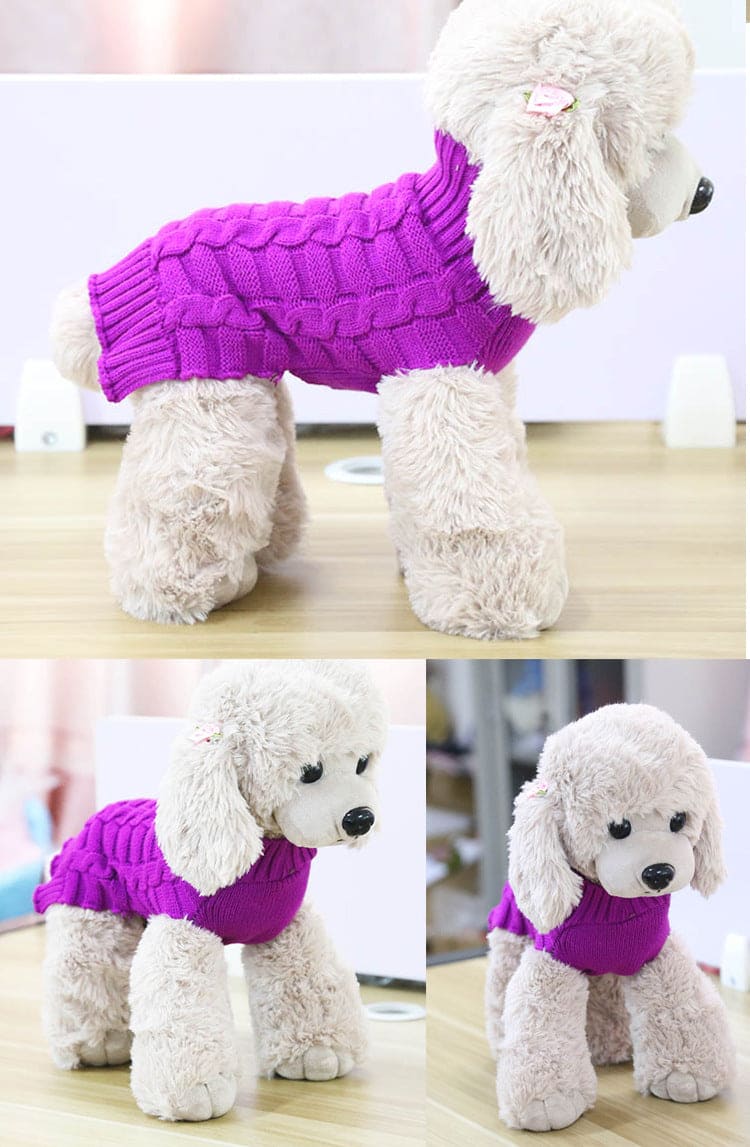 Groovepets Twisted Rope Pet Sweater Dog Clothes Pet Products