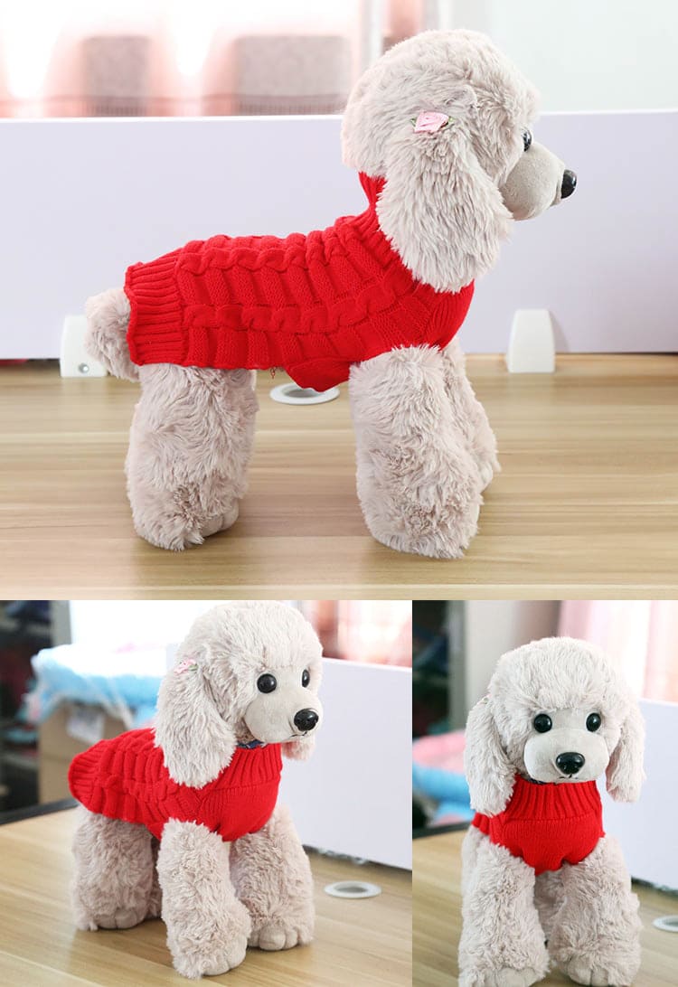 Groovepets Twisted Rope Pet Sweater Dog Clothes Pet Products