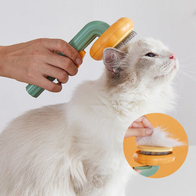 Pet Pumpkin Brush, Mats Hair Slicker Brush Groovepets