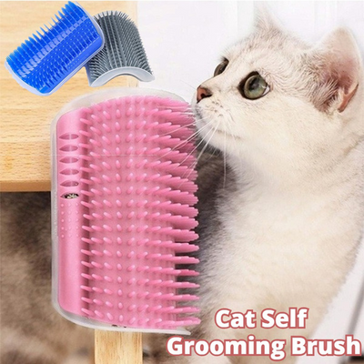 Cat Self-Grooming Brush Pet Wall Rubbing Device Groovepets