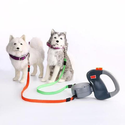 Retractable Dual Pet Dog Walking Leash Groovepets supplies