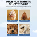 New Dog Paw Trimmer with LED Light Fully Waterproof Pet Hair Trimmer with LED Display Dog Clippers for Grooming 18mm Widen Blade